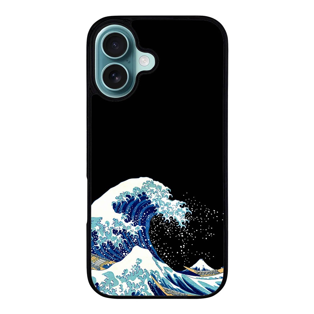 WAVE BLACK DL00468 iPhone 16 Case Cover