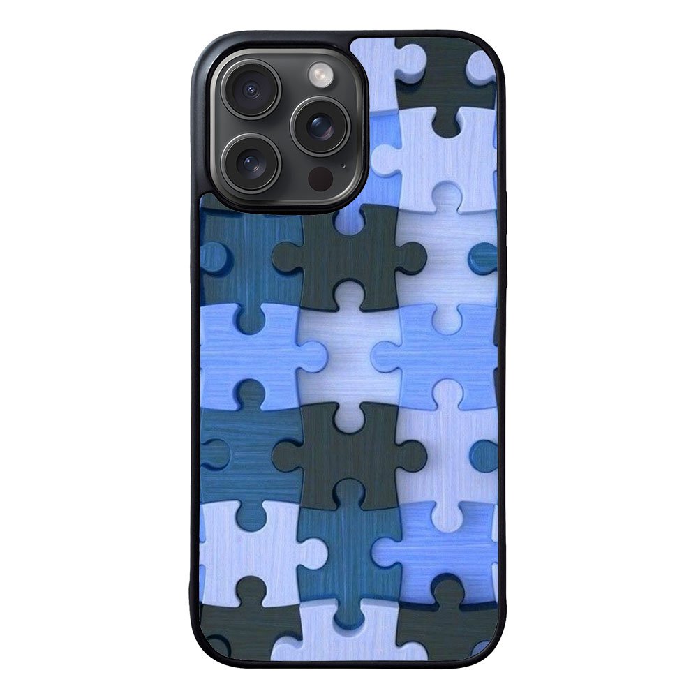 BLUE WOOD PUZZLE DL00484 iPhone 16 Pro Max Case Cover