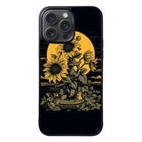 Blak sunflower RH0068 iPhone 16 Pro Max Case Cover