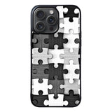 Wood puzzle black RH00231 iPhone 16 Pro Case Cover